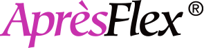 AprèsFlex® logo with "Après" in magenta and "Flex" in bold black text